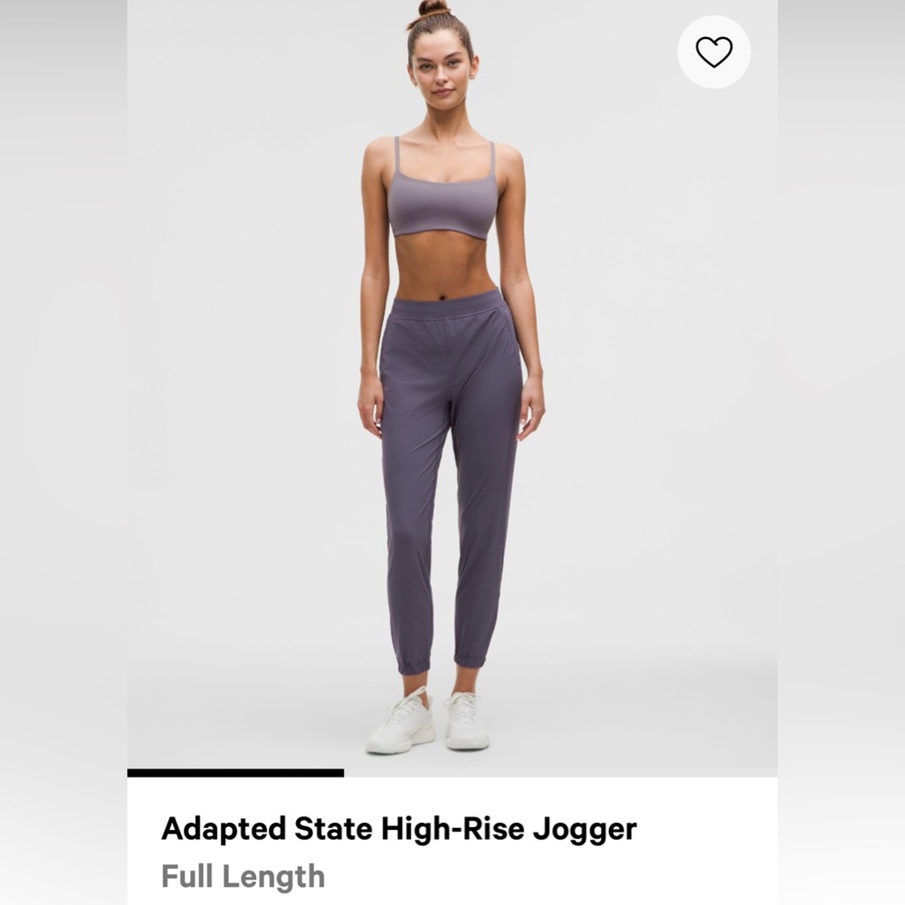 Adapted State high rise jogger size 10
Color is nightfall, a shade of purple